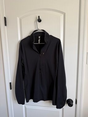 Lululemon mens Black Quarter-Zip Pullover